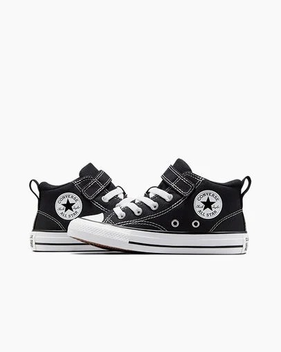 Black / White Converse Chuck Taylor All Star Malden Street Kids' Boots Canada | C-02861979