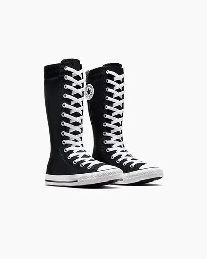 Black / White Converse Chuck Taylor All Star XHi Kids' Sneakers Canada | C-08796329