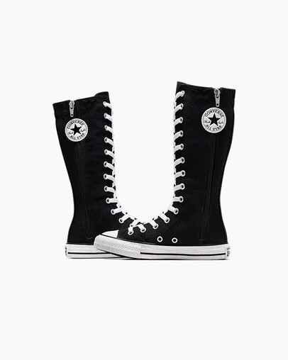 Black / White Converse Chuck Taylor All Star XHi Kids' Sneakers Canada | C-08796329
