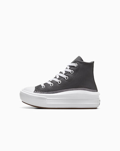 Black / White Converse Chuck Taylor All Star Move Glitter Kids' Sneakers Canada | C-35870469