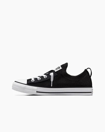 Black / White Converse Chuck Taylor All Star Shoreline Knit Women Slip On Shoes Canada | C-27693089