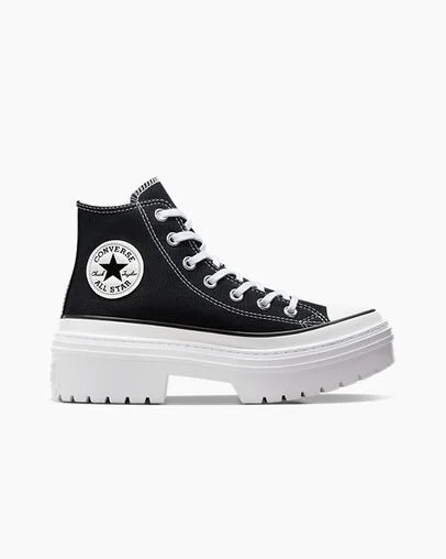Black / White Converse Chuck Taylor All Star Lugged Heel Platform Women Boots Canada | C-14957289