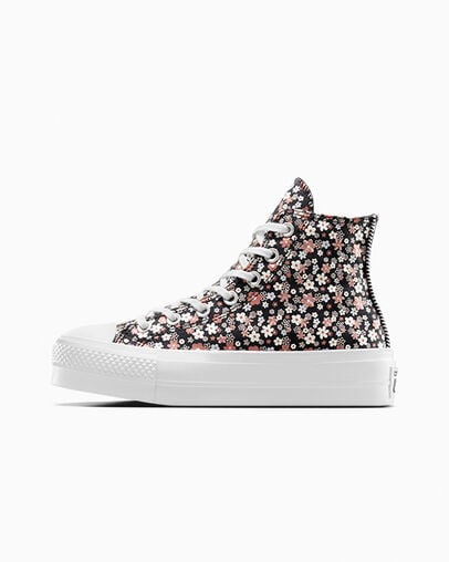 Black / White Converse Chuck Taylor All Star Lift Women Platform Shoes Canada | C-90465719