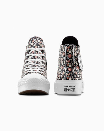 Black / White Converse Chuck Taylor All Star Lift Women Platform Shoes Canada | C-90465719