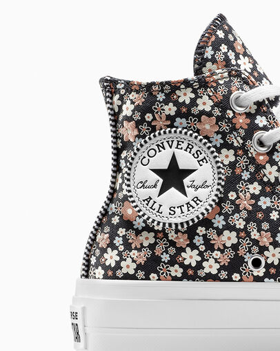 Black / White Converse Chuck Taylor All Star Lift Women Platform Shoes Canada | C-90465719