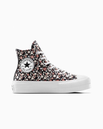 Black / White Converse Chuck Taylor All Star Lift Women Platform Shoes Canada | C-90465719