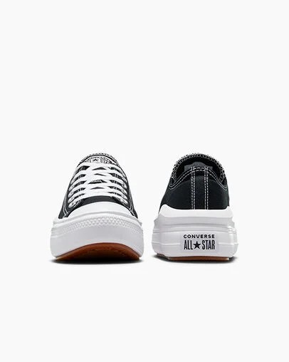 Black / White Converse Chuck Taylor All Star Move Women Platform Shoes Canada | C-16837529