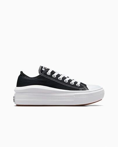 Black / White Converse Chuck Taylor All Star Move Women Platform Shoes Canada | C-16837529