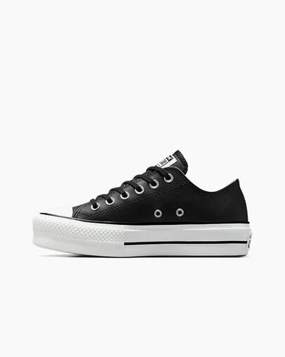 Black / White Converse Chuck Taylor All Star Lift Women Platform Shoes Canada | C-82350619