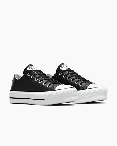 Black / White Converse Chuck Taylor All Star Lift Women Platform Shoes Canada | C-82350619