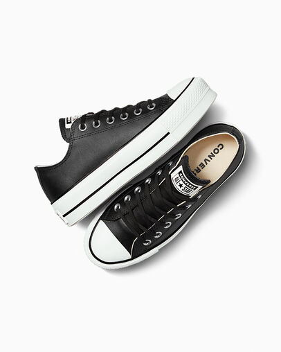 Black / White Converse Chuck Taylor All Star Lift Women Platform Shoes Canada | C-82350619