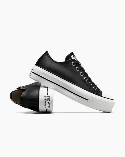 Black / White Converse Chuck Taylor All Star Lift Women Platform Shoes Canada | C-82350619