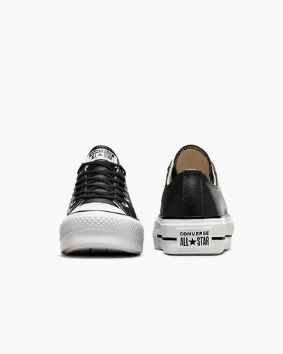Black / White Converse Chuck Taylor All Star Lift Women Platform Shoes Canada | C-82350619