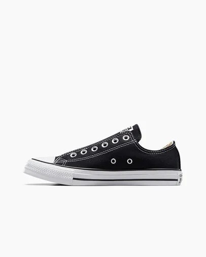 Black / White Converse Chuck Taylor All Star Women Slip On Shoes Canada | C-48612509