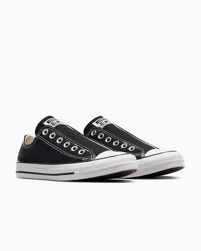 Black / White Converse Chuck Taylor All Star Women Slip On Shoes Canada | C-48612509
