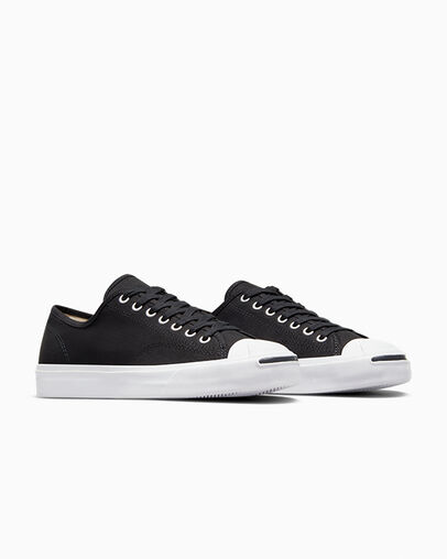 Black / White Converse Jack Purcell Men Canvas Shoes Canada | C-12798349