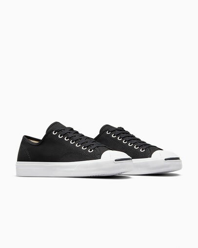 Black / White Converse Jack Purcell Men Canvas Shoes Canada | C-29078469