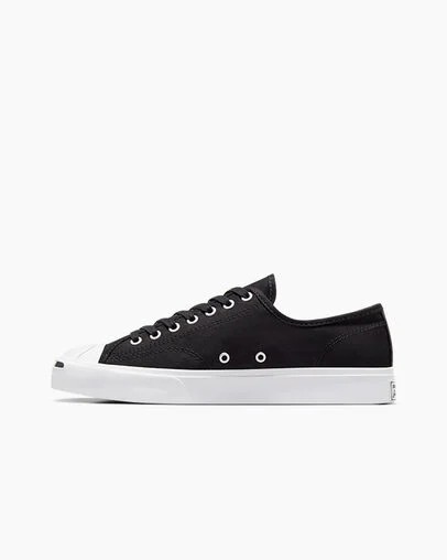 Black / White Converse Jack Purcell Women Canvas Shoes Canada | C-19736859