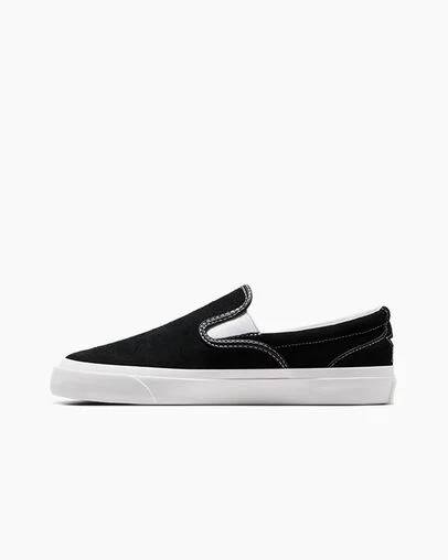 Black / White Converse One Star CC Pro Suede Slip Men Skate Shoes Canada | C-09734829