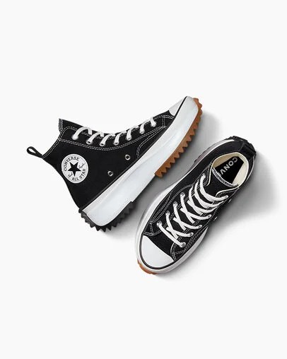 Black / White Converse Run Star Hike Men Platform Shoes Canada | C-84936529