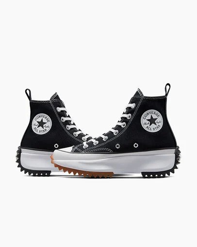 Black / White Converse Run Star Hike Men Platform Shoes Canada | C-84936529