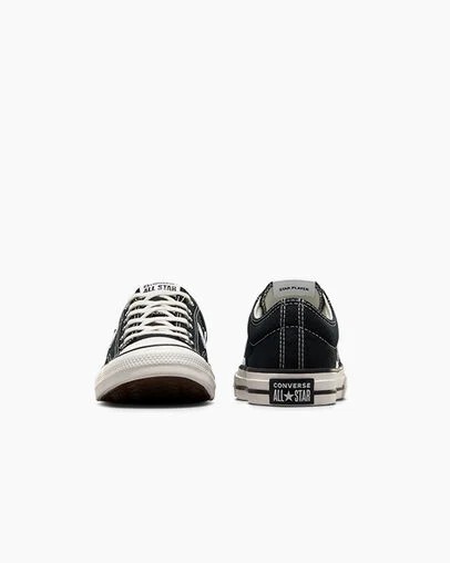 Black / White Converse Star Player 76 Foundational Kids' Canvas Shoes Canada | C-78421369