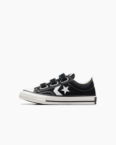Black / White Converse Star Player 76 Kids' Sneakers Canada | C-98361049