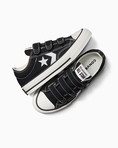 Black / White Converse Star Player 76 Kids' Sneakers Canada | C-98361049