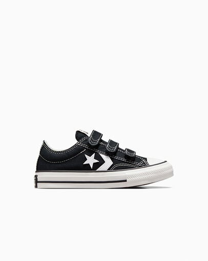 Black / White Converse Star Player 76 Kids\' Sneakers Canada | C-98361049