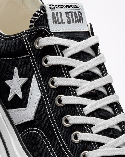 Black / White Converse Star Player 76 Premium Men Canvas Shoes Canada | C-28165499