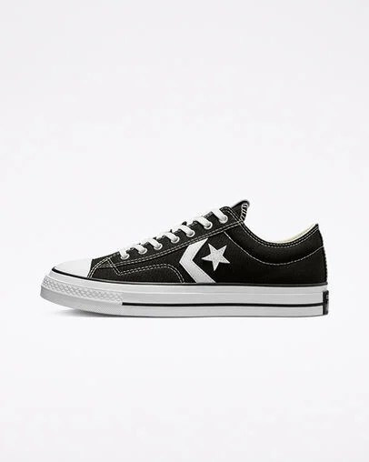 Black / White Converse Star Player 76 Premium Women Canvas Shoes Canada | C-69210379