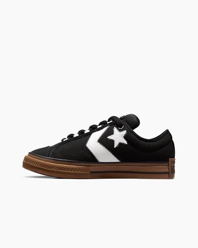Black / White Converse Star Player 76 Puff Women Skate Shoes Canada | C-05842199