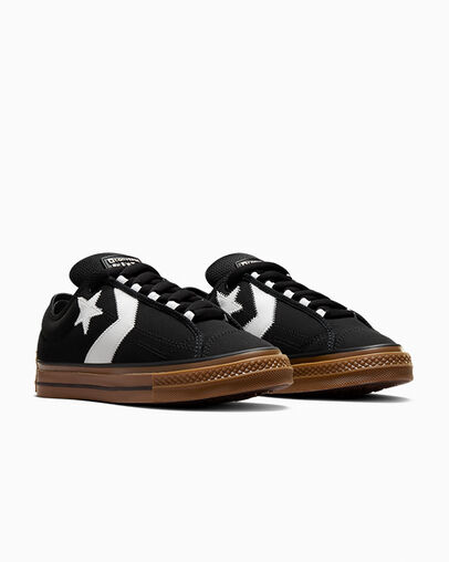 Black / White Converse Star Player 76 Puff Women Skate Shoes Canada | C-05842199