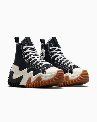 Black / White / Orange Converse Run Star Motion Women Platform Shoes Canada | C-89610279