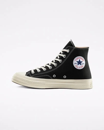 Black / White / Red Converse Converse x PLAY Comme des Garçons Chuck 70 Men Sneakers Canada | C-35689079