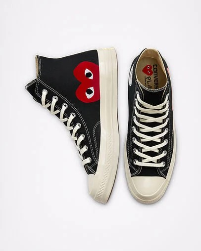 Black / White / Red Converse Converse x PLAY Comme des Garçons Chuck 70 Men Sneakers Canada | C-01437589