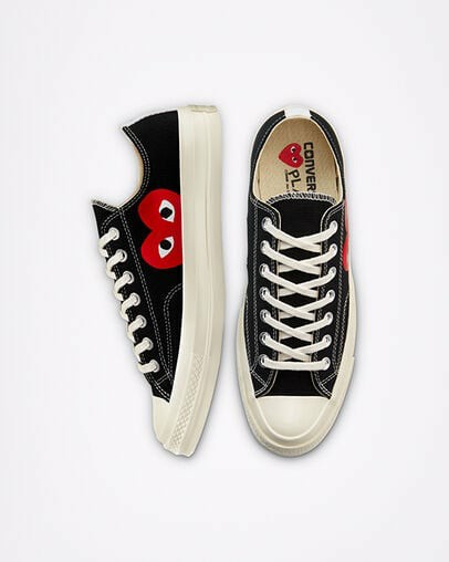 Black / White / Red Converse Converse x PLAY Comme des Garçons Chuck 70 Men Sneakers Canada | C-87062419