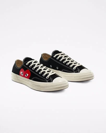 Black / White / Red Converse Converse x PLAY Comme des Garçons Chuck 70 Men Sneakers Canada | C-87062419