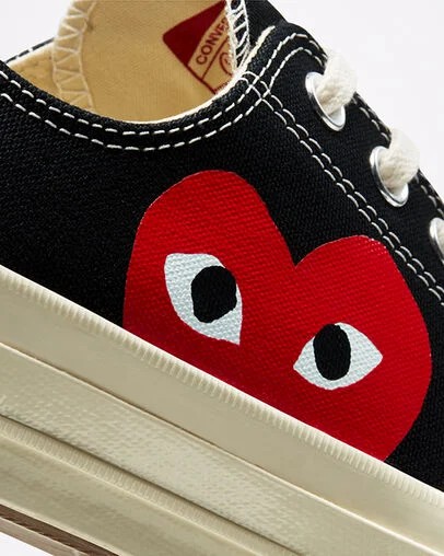 Black / White / Red Converse Converse x PLAY Comme des Garçons Chuck 70 Men Sneakers Canada | C-87062419