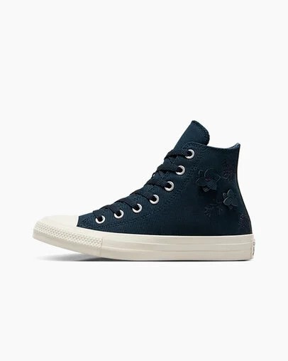 Blue Converse Chuck Taylor All Star 3D Florals Women Sneakers Canada | C-62974189