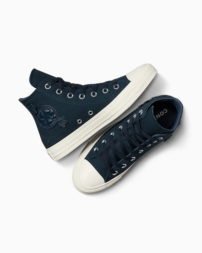 Blue Converse Chuck Taylor All Star 3D Florals Women Sneakers Canada | C-62974189