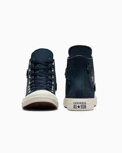 Blue Converse Chuck Taylor All Star 3D Florals Women Sneakers Canada | C-62974189