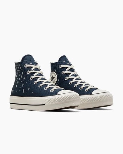 Blue Converse Chuck Taylor All Star Lift Women Platform Shoes Canada | C-80731659
