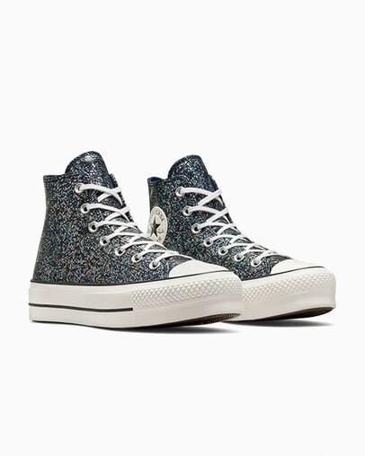 Blue / Black Converse Chuck Taylor All Star Lift Women Platform Shoes Canada | C-35812499