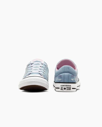 Blue / Pink Converse Chuck Taylor All Star Street Tiny Florals Kids' Sneakers Canada | C-56342799