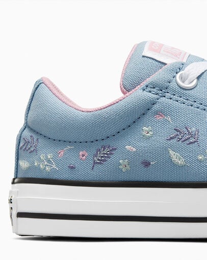 Blue / Pink Converse Chuck Taylor All Star Street Tiny Florals Kids' Sneakers Canada | C-56342799