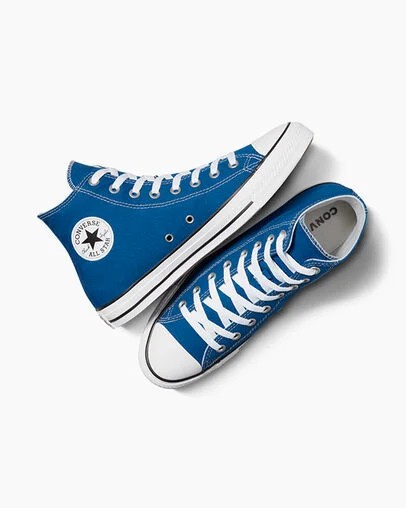 Blue / White Converse Chuck Taylor All Star Men Canvas Shoes Canada | C-92345869
