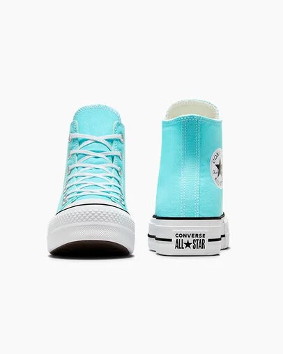 Blue / White / Black Converse Chuck Taylor All Star Lift Platform Women Canvas Shoes Canada | C-57360219