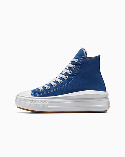 Blue / White / Black Converse Chuck Taylor All Star Move Men Platform Shoes Canada | C-03486959