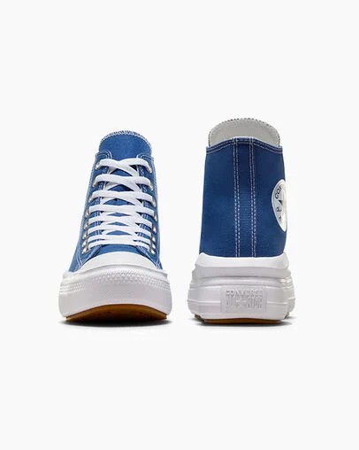Blue / White / Black Converse Chuck Taylor All Star Move Men Platform Shoes Canada | C-03486959